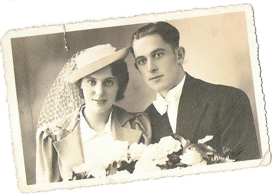 Zdjęcie ślubne Kazimierza i Janiny Żółtowskich z 1937 roku