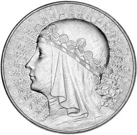 Awers monety z 1933 roku